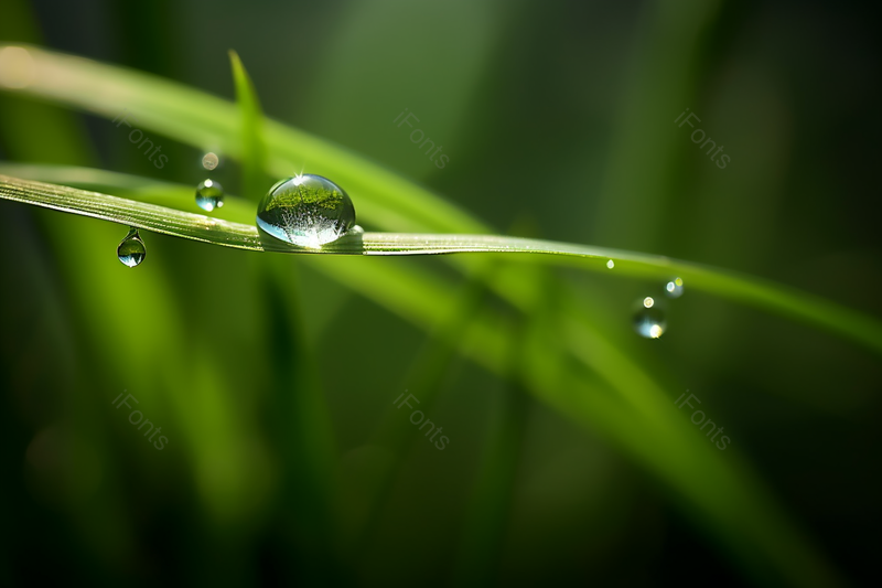 春天的风景在叶子上的露珠背景图,高清,摄影图,摄影图片,图片大全,摄影图免费下载